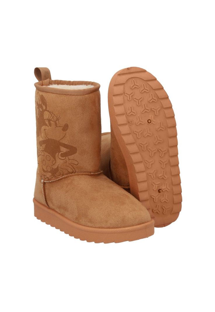 Bota Alta Textil MINNIE MOUSE Camel-3