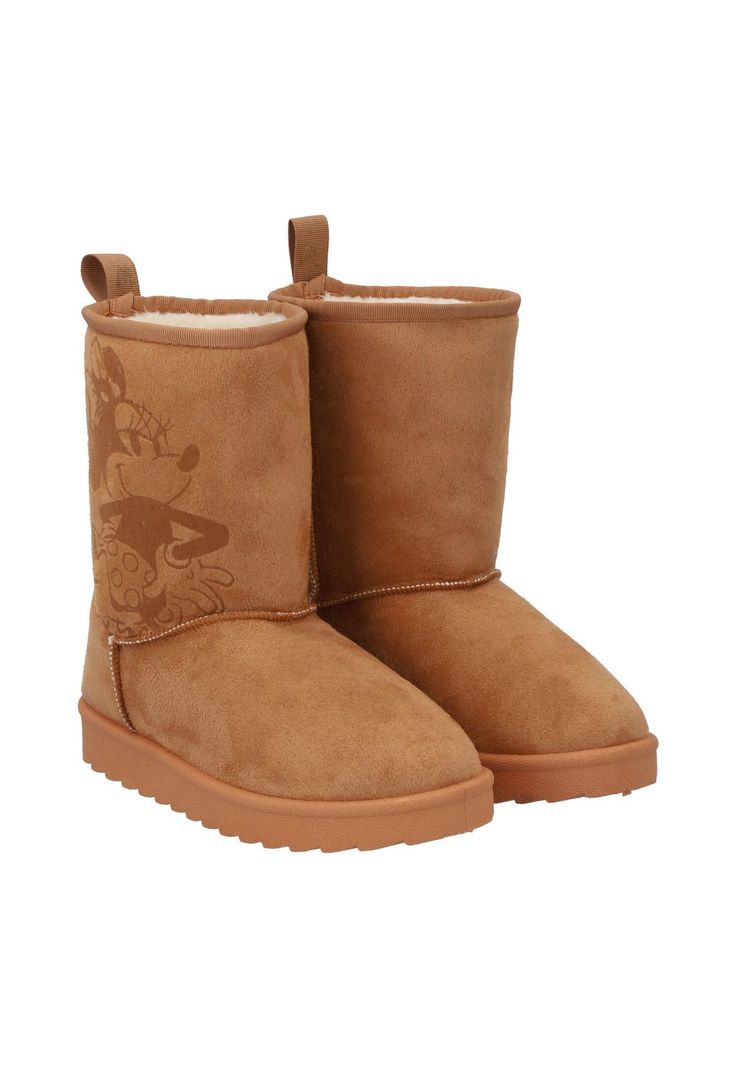 Bota Alta Textil MINNIE MOUSE Camel-4