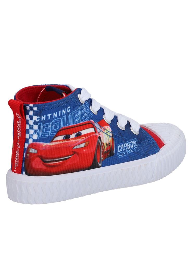 ZAPATILLAS ALTA LONA INFANTIL AZUL CARS-3