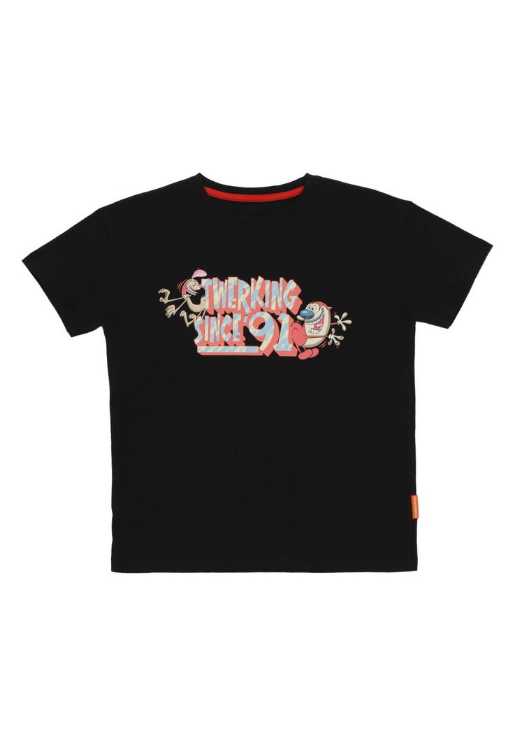 POLERA MANGA CORTA NICK 90 NEGRO-1