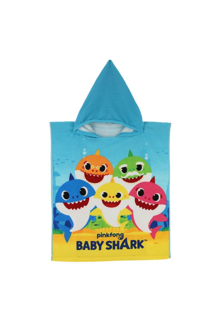PONCHO TOALLA BABY SHARK-1