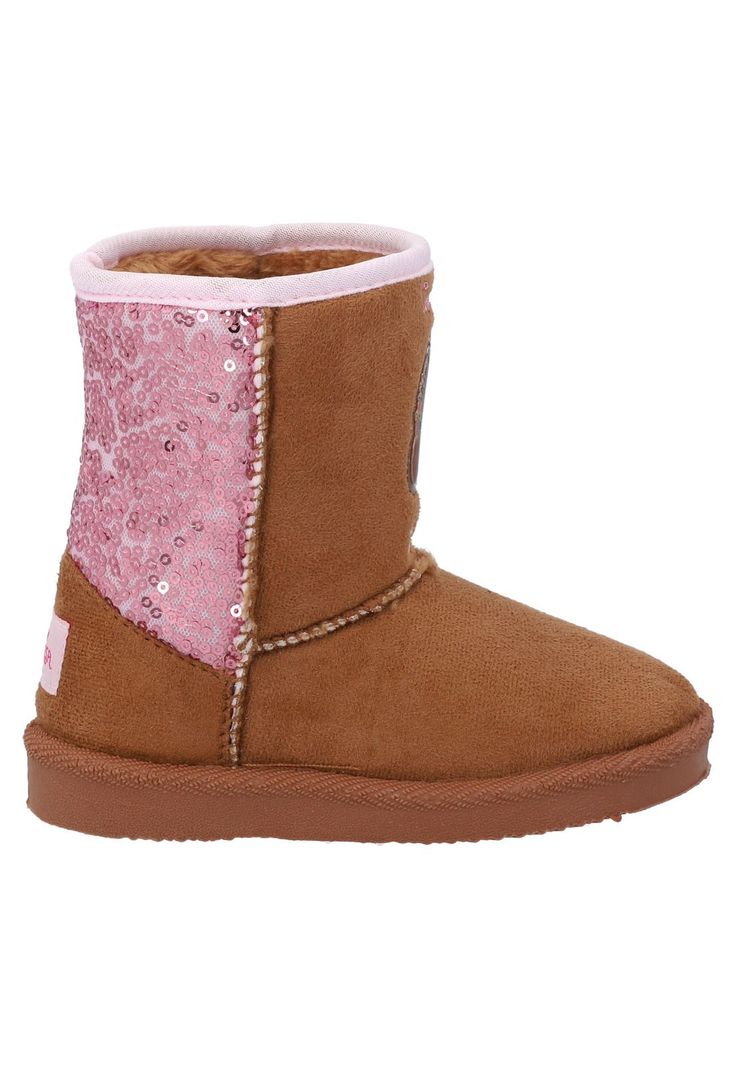 Bota Textil Infantil Rapunsel Camel-2