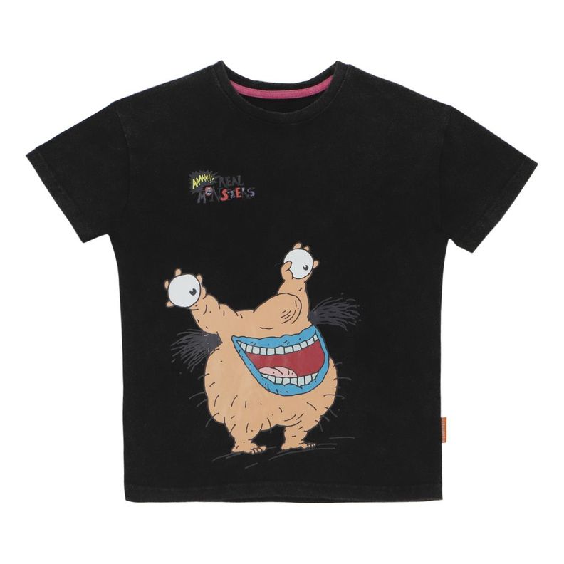 POLERA MANGA CORTA REAL MONSTER ACERO-0