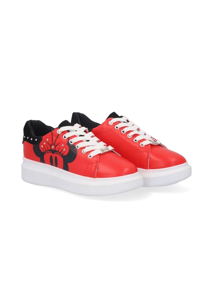 Zapatillas Mujer Minnie Mouse Rojo-2