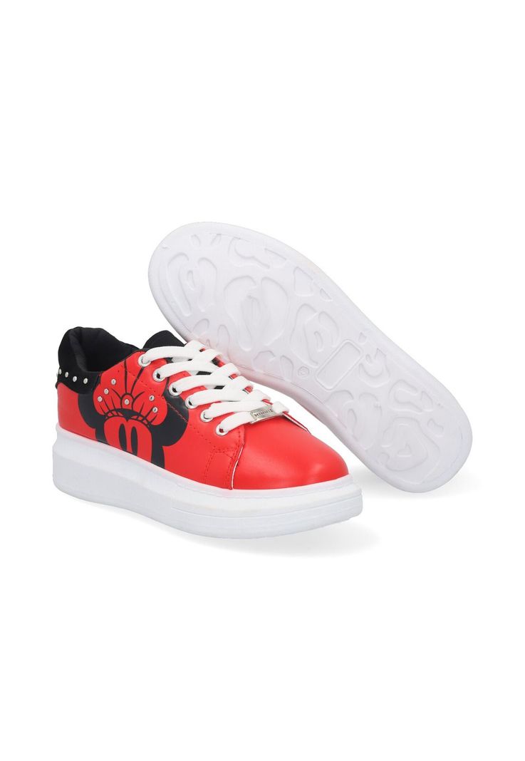 Zapatillas Mujer Minnie Mouse Rojo-3