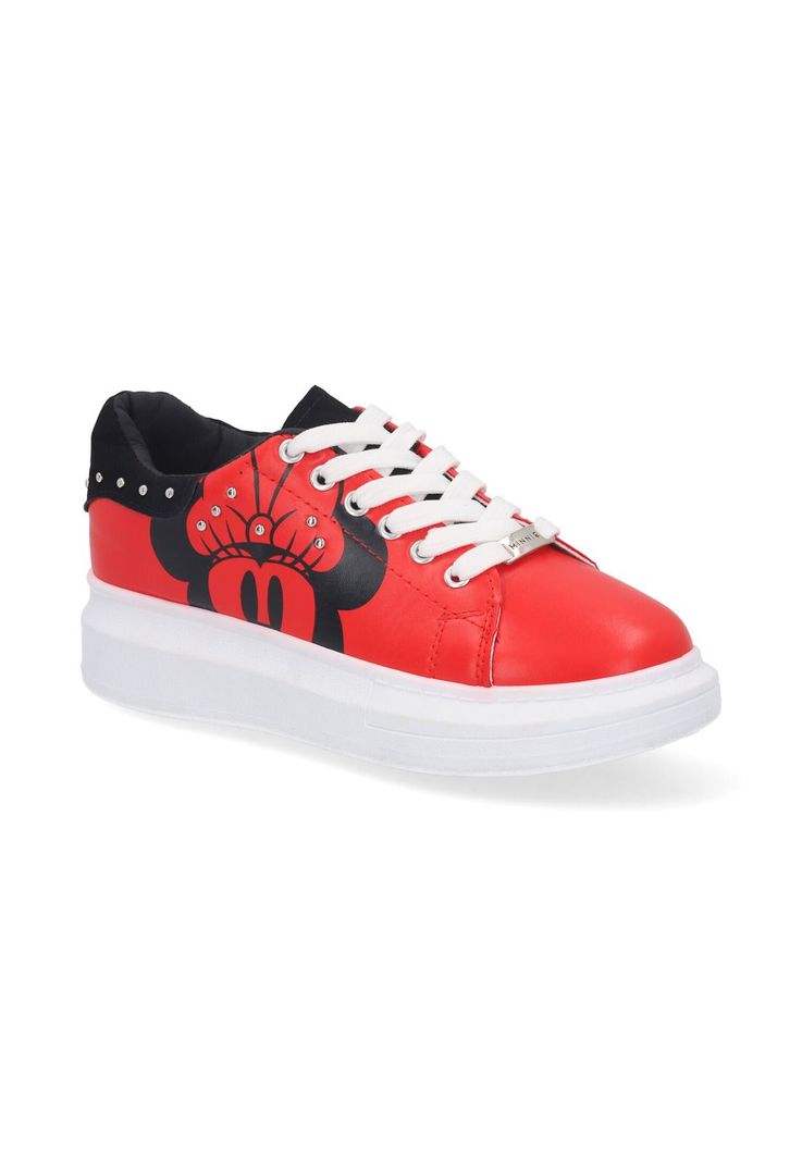 Zapatillas Mujer Minnie Mouse Rojo-4