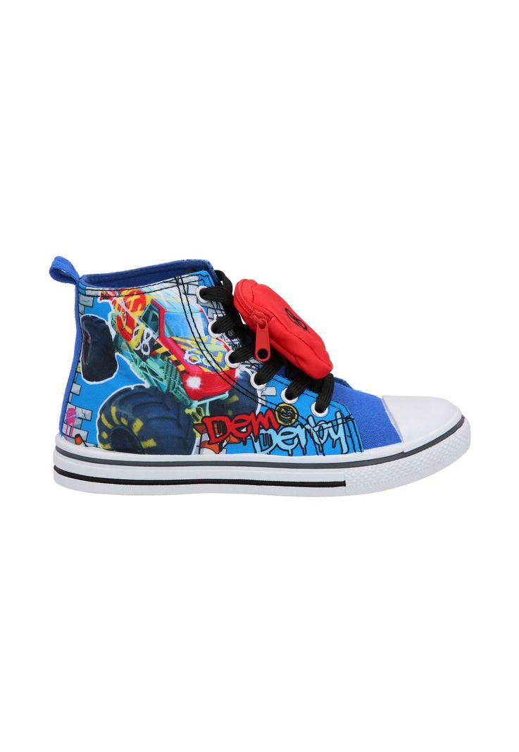  ZAPATILLA LONA ALTA HOT WHEELS AZUL-0
