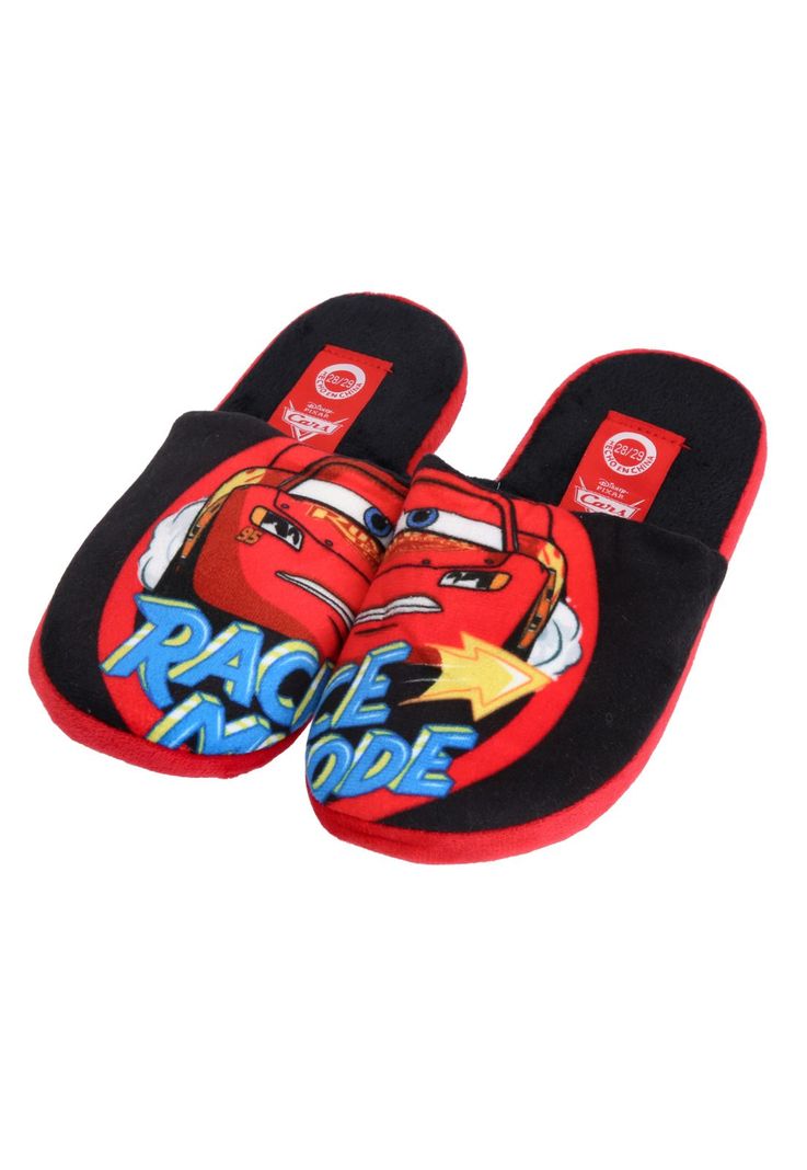 Pantufla niño Cars negro-0