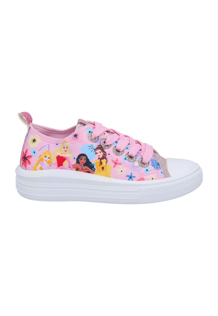 ZAPATILLA LONA BAJA PRINCESA ROSADO-0