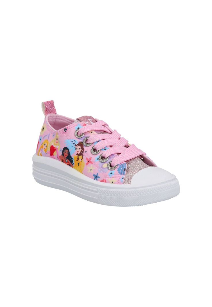 ZAPATILLA LONA BAJA PRINCESA ROSADO-1