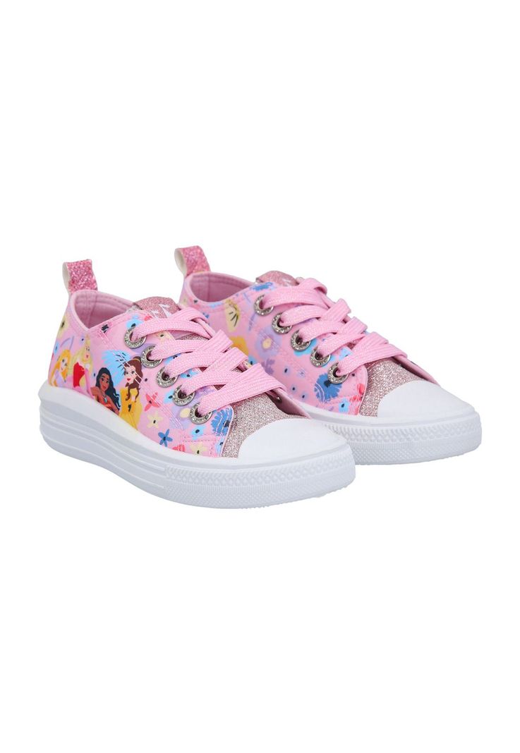 ZAPATILLA LONA BAJA PRINCESA ROSADO-2