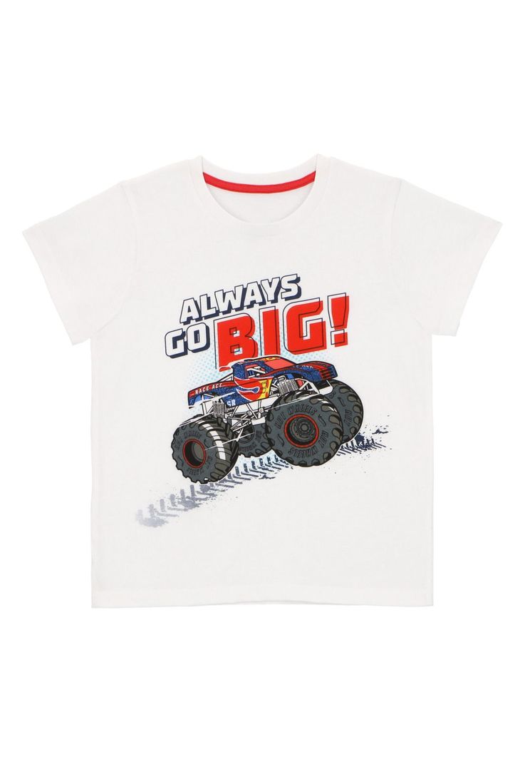 POLERA MANGA CORTA HOTWHEELS BLANCO-0