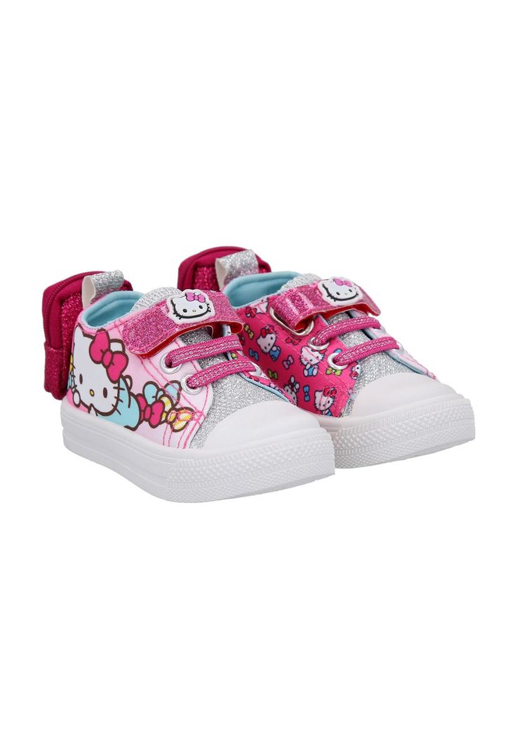 ZAPATILLA LONA BAJA HELLO KITTY ROSADO-1