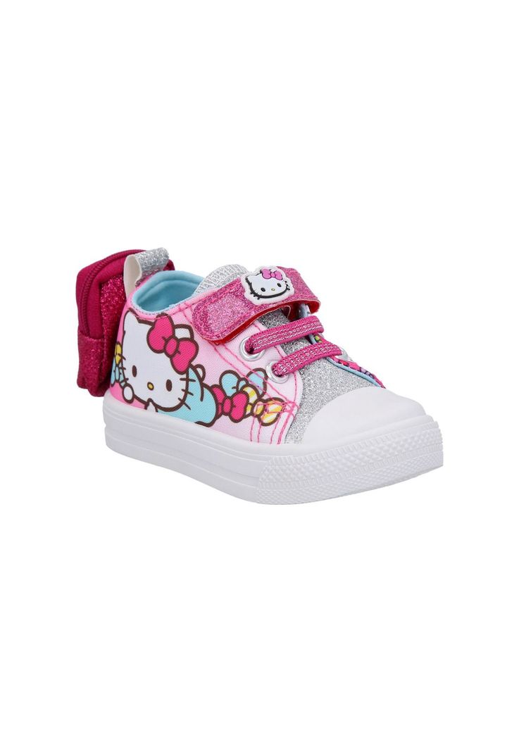 ZAPATILLA LONA BAJA HELLO KITTY ROSADO-2