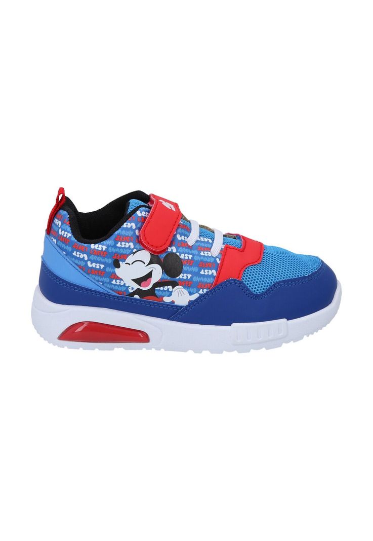 ZAPATILLA DEPORTIVA CON LUCES MICKEY AZUL-1