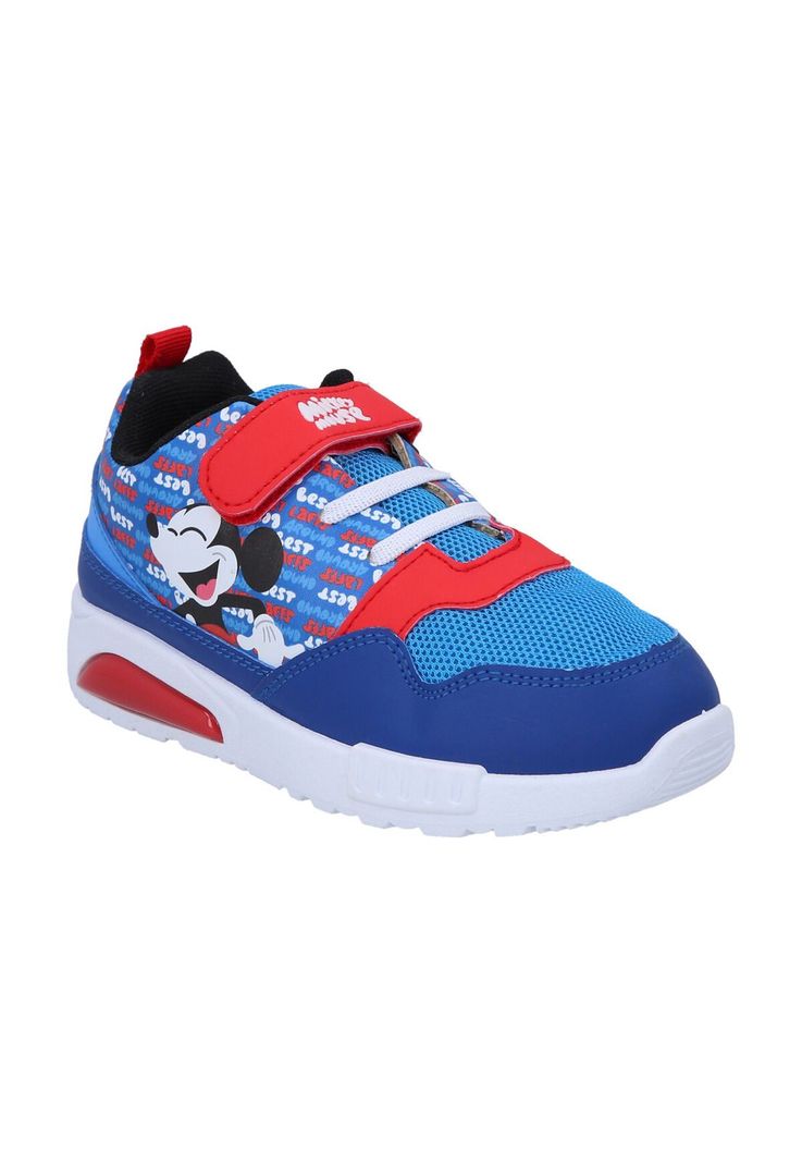 ZAPATILLA DEPORTIVA CON LUCES MICKEY AZUL-2