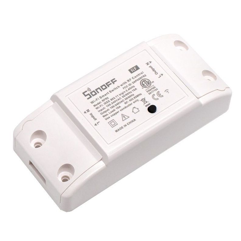 Interruptor DIY Sonoff Basic WiFi + RF Blanco