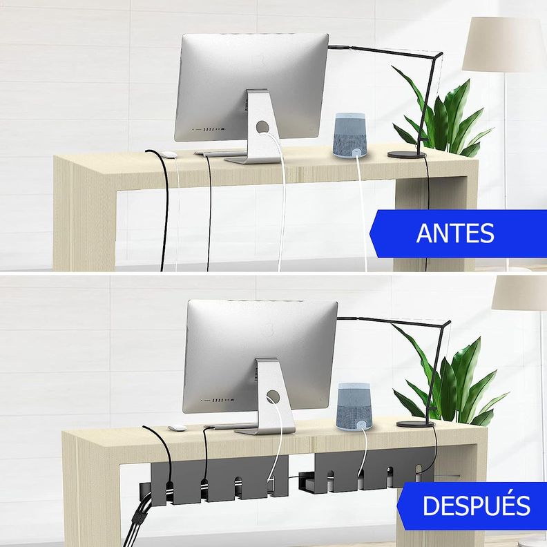 Bandeja Organizadora de Cables bajo Escritorio - Pack de 2-3