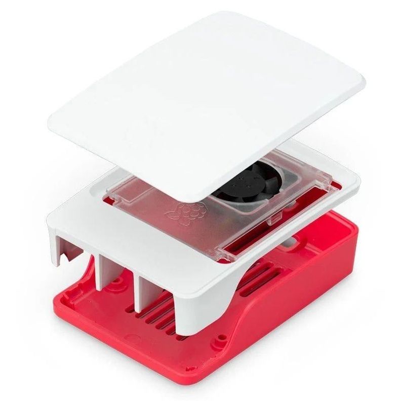 Carcasa Oficial para Raspberry Pi 5 con Ventilador Blanco