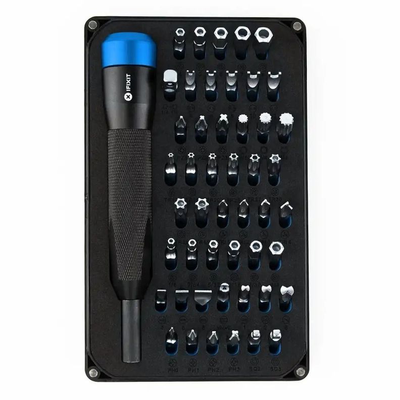 Kit de destornilladores 48 Puntas iFixit Mahi Negro