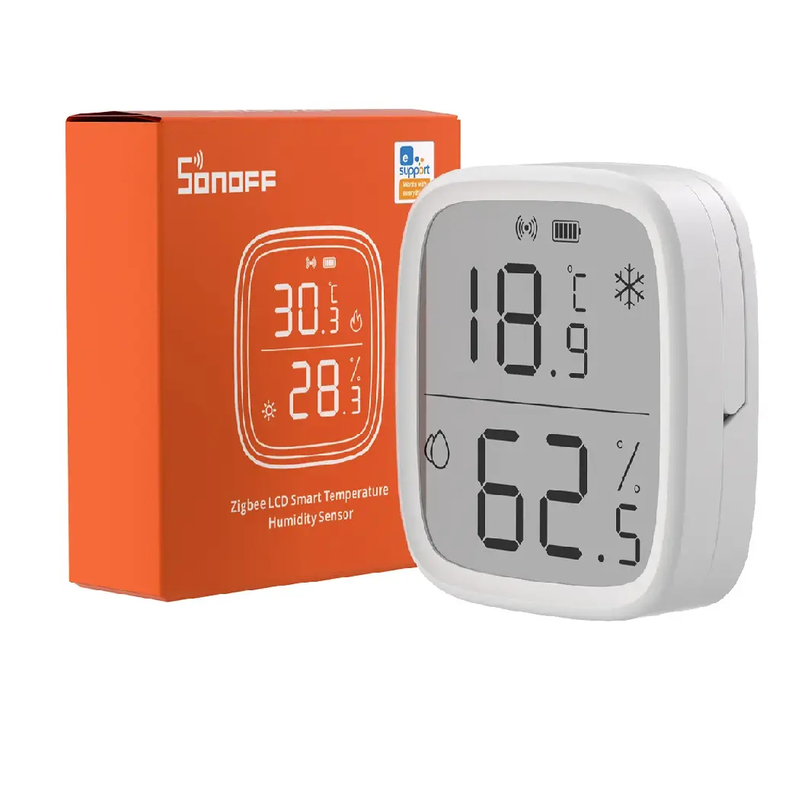 Sensor de temperatura y humedad Sonoff SNZB-02D Zigbee-1