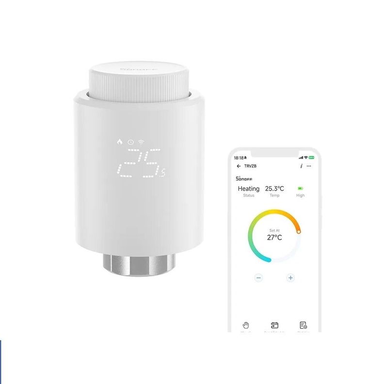 Válvula Termostato Zigbee Para Radiador - Sonoff TRVZB-2