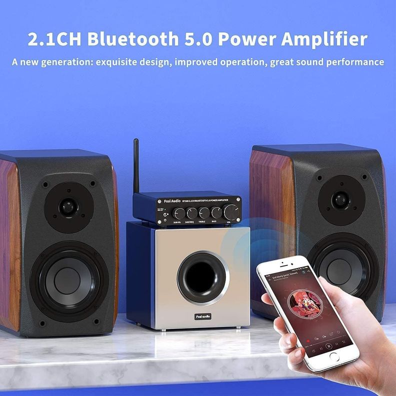 Amplificador Estéreo Bluetooth Fosi Audio BT30D-3
