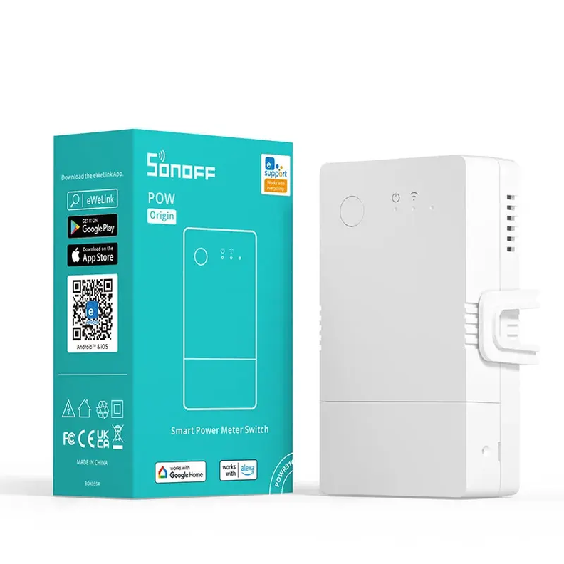 Interruptor WiFi con Medición de Energía Sonoff POW Origin 16A-0