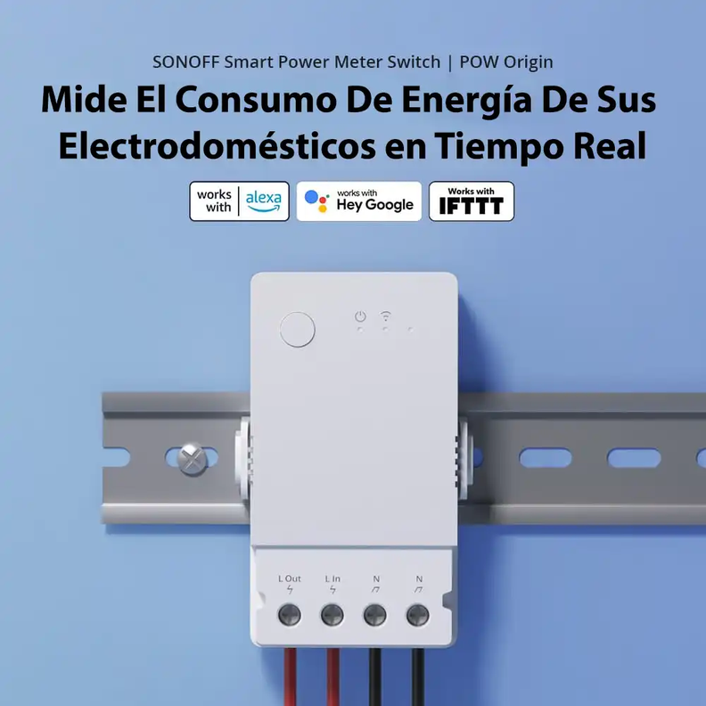 Interruptor WiFi con Medición de Energía Sonoff POW Origin 16A-1