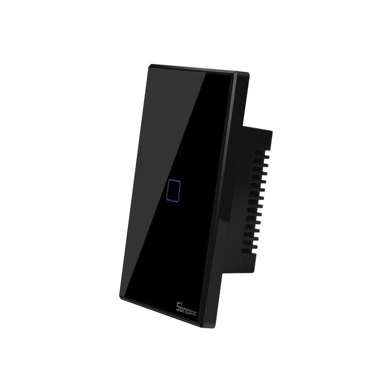 Interruptor Wifi de pared Sonoff TX RF de 2 canales - Negro-1