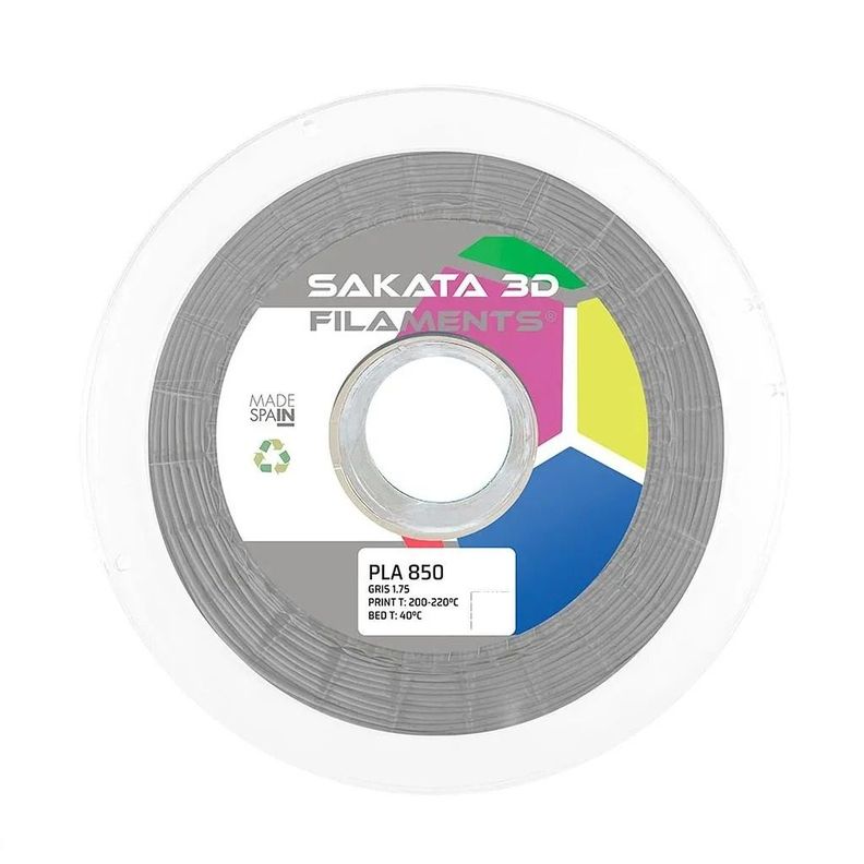 Filamento 3D PLA 850 Sakata Gris 1.75mm 1kg