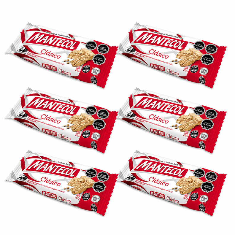 Pack 6 Mantecol 253g