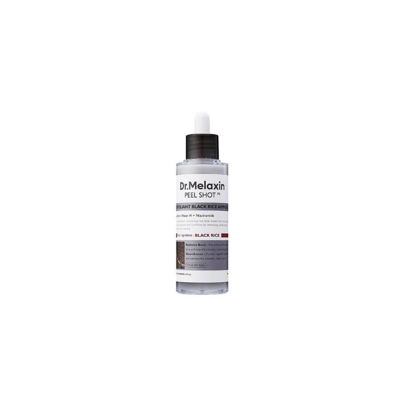 Ampolla peeling exfoliante de arroz negro 80ml DR MELAXIN Blanco