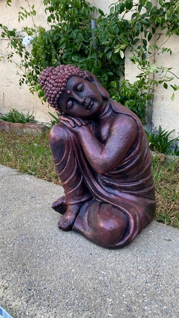 Figura Buda Durmiente  Cobre 50 cm-2