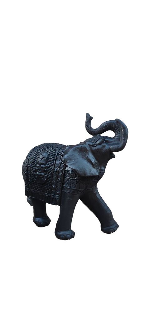 Elefante Decorativo Black 30 cm-0