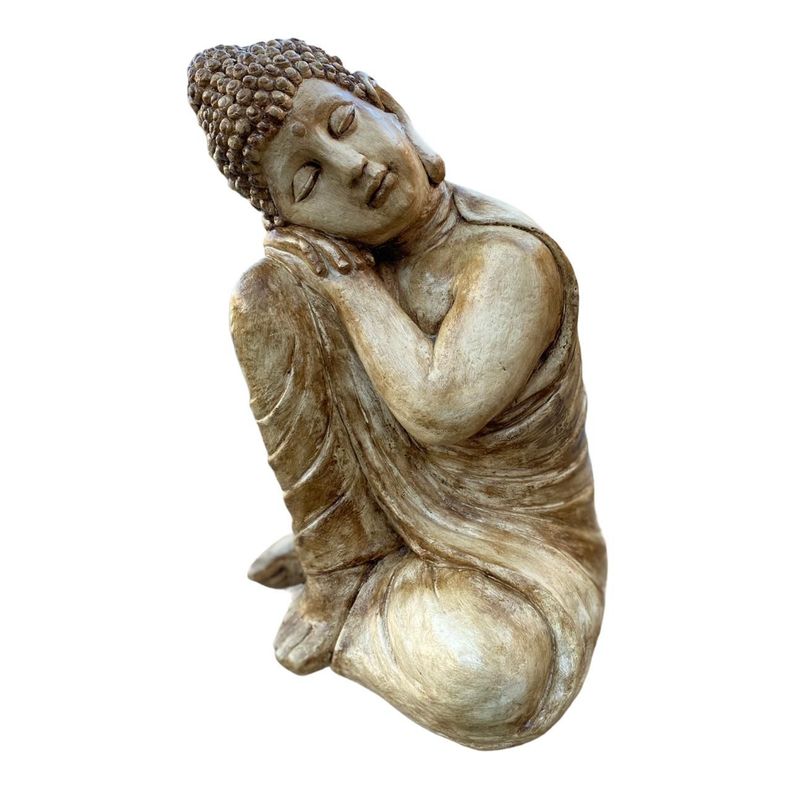 Figura Buda Durmiente Marfil 50 cm-0