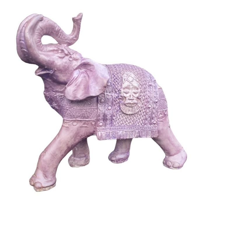 Elefante Decorativo Rosa  30 cm-0