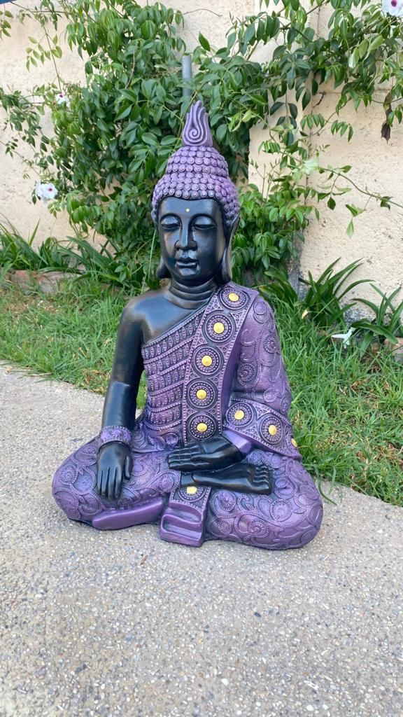 Buda Meditación Violeta 50 cm -2