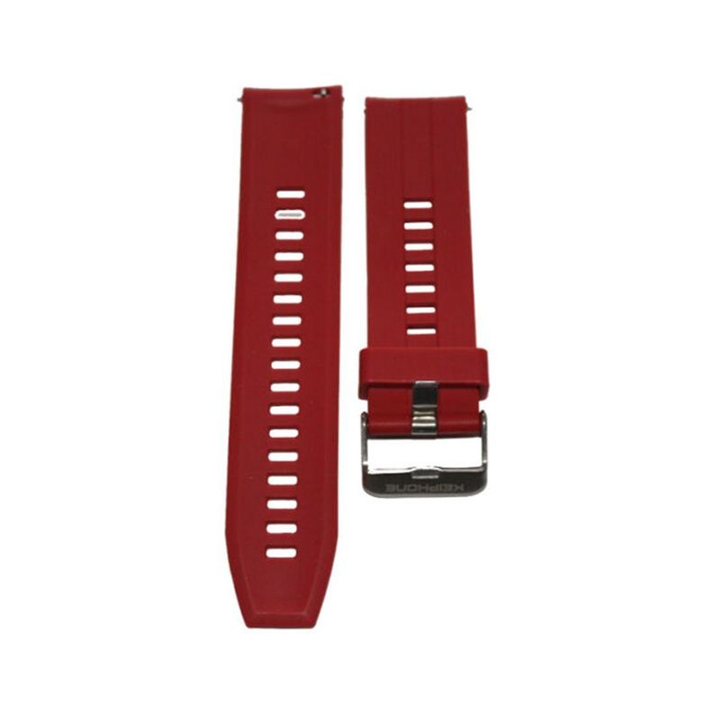 Correa Roja Silicona smartwatch 22 mm universal-0
