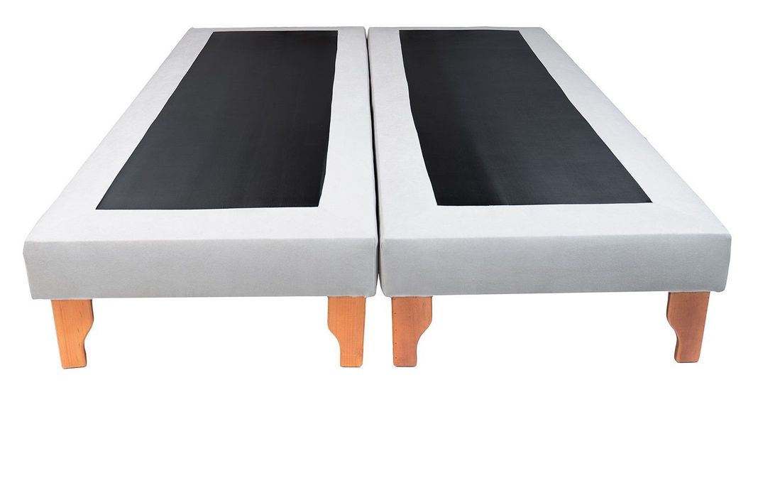BASE DOS PLAZAS GRIS LINO