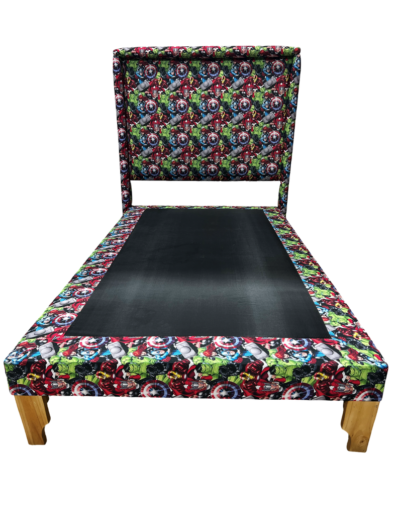 CAMA DE PLAZA INFANTIL AVENGERS Rojo