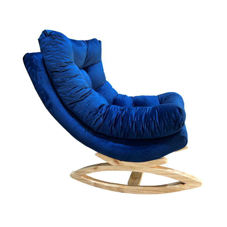 SILLA MECEDORA COQUETTE AZUL MARINO FELPA-0