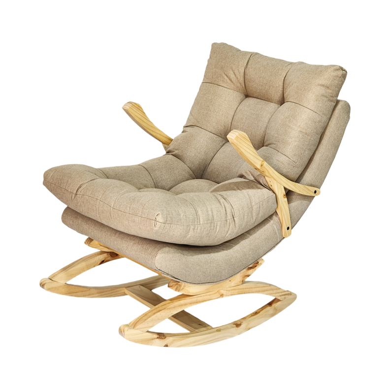 SILLA MECEDORA COQUETTE CON APOYA BRAZO BEIGE LINO-3