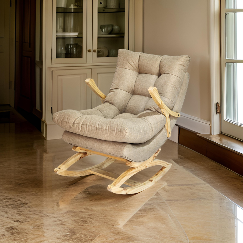 SILLA MECEDORA COQUETTE CON APOYA BRAZO BEIGE LINO-1