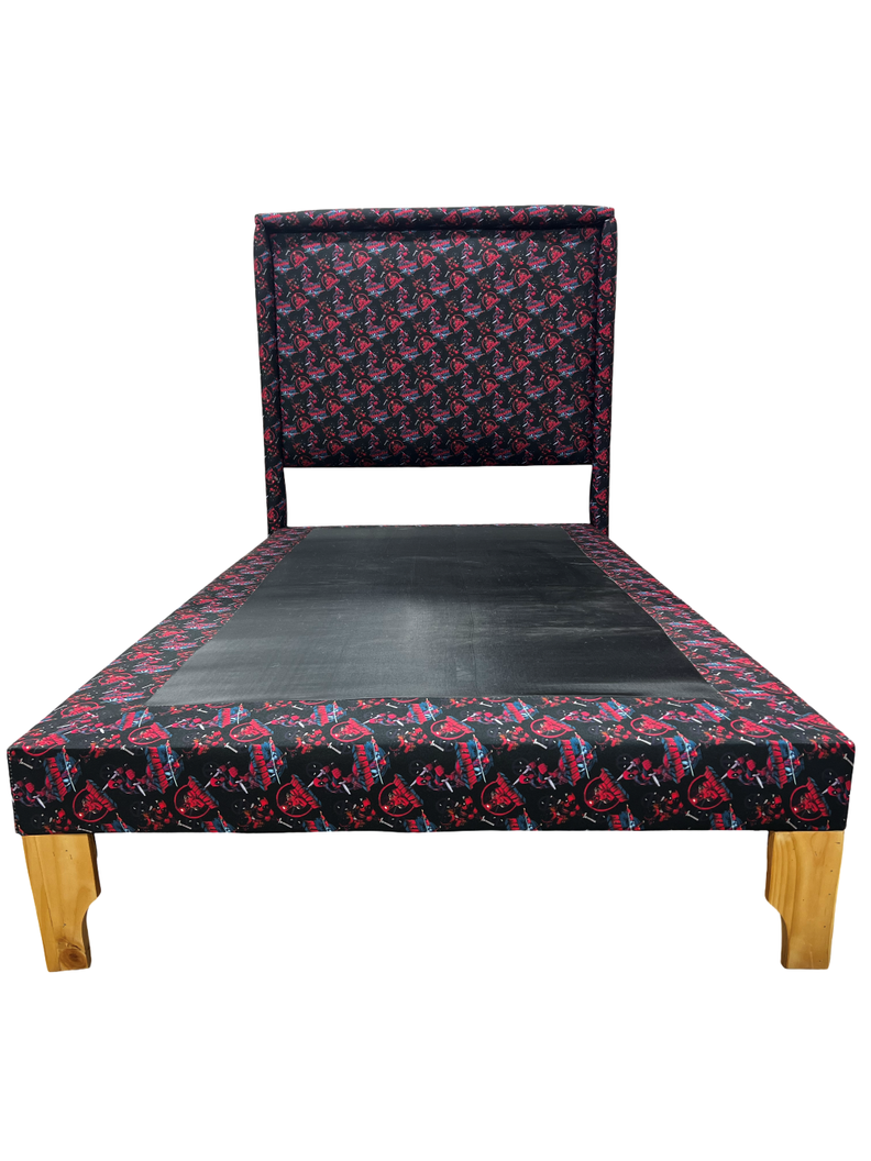 CAMA PLAZA Y MEDIA INFANTIL DEADPOOL Rojo