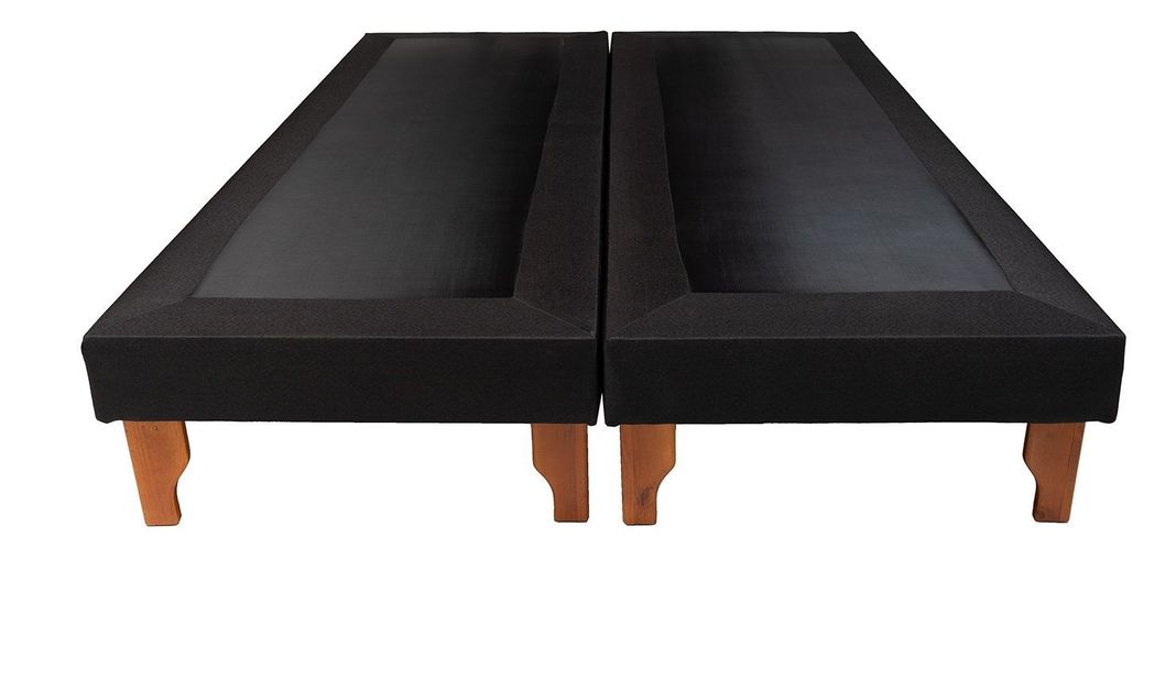 BASE DOS PLAZAS NEGRO LINO
