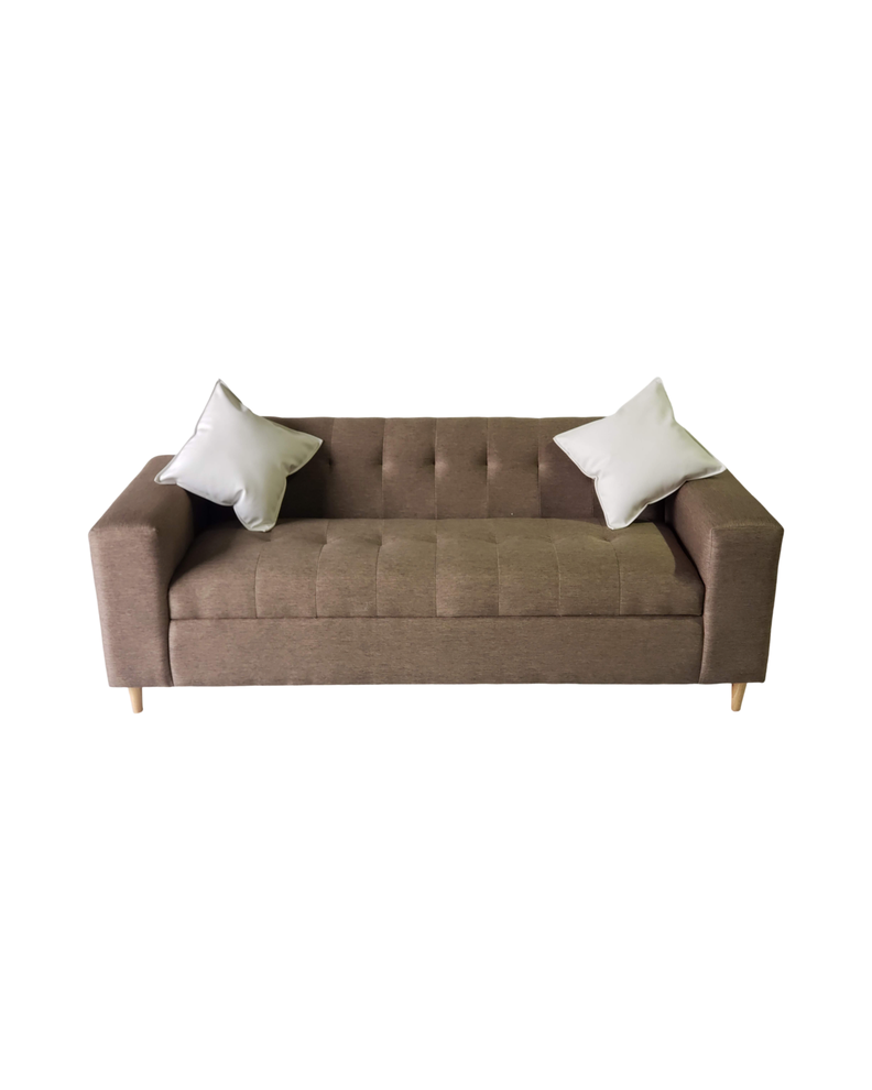 SOFA DOS CUERPOS MARRON LINO MAS COJINES-0
