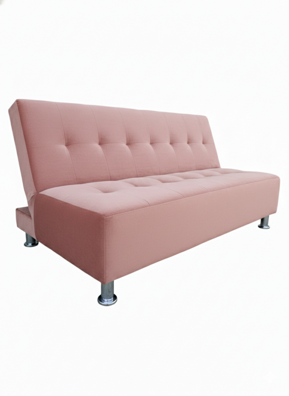 SOFA CAMA NEW PALO ROSA FELPA