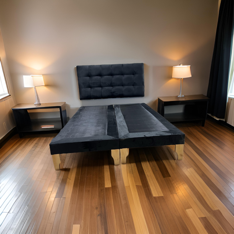 CAMA KING NEGRO FELPA-3