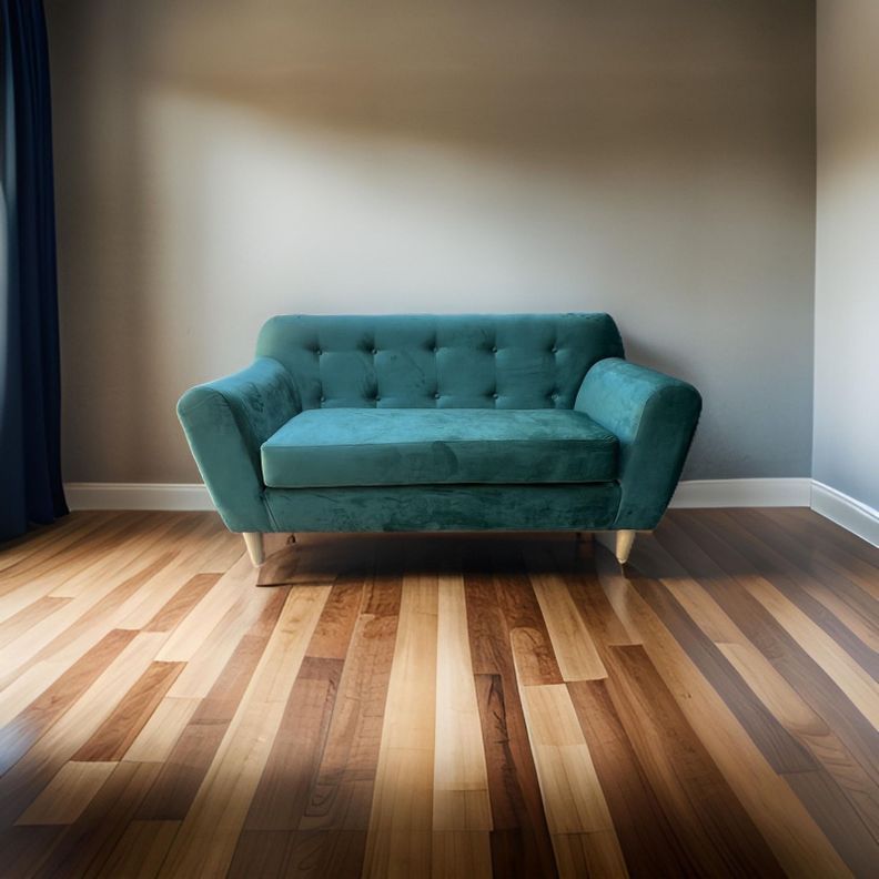 SOFA DOS CUERPOS VERDE ESMERALDA FELPA-3